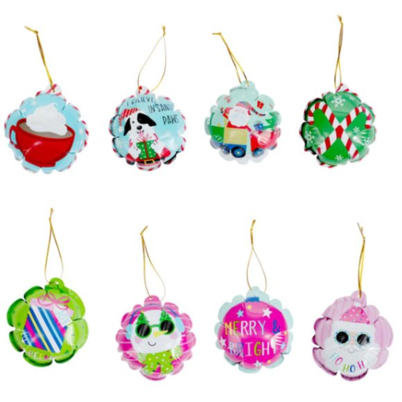 3 Pks Christmas Wack-A-Pack Self Inflating Mini Foil Balloon 4 per Pk 12 Total) - Picture 6 of 6